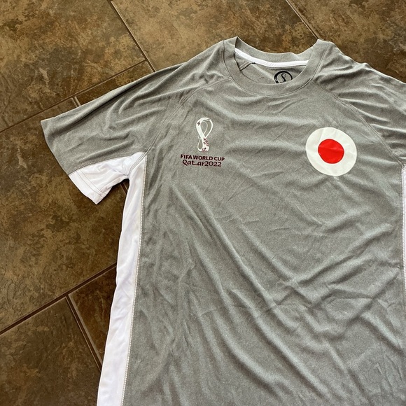💥3/$30💥 FIFA Cup 2022 Gray and White Men's Sports Shirt World Cup - Picture 3 of 4